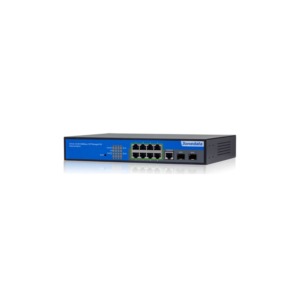 Switch PoE PS5010G2GS8POE 3onedata Switch Industriale