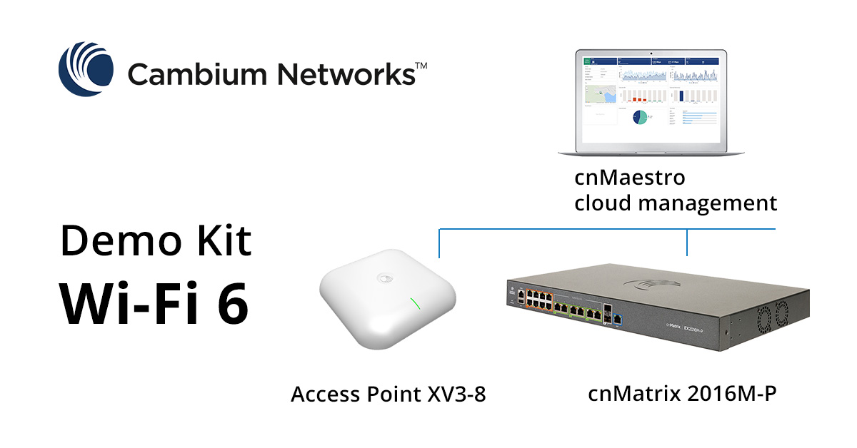 Metti alla prova il Wi-Fi 6 Cambium Networks