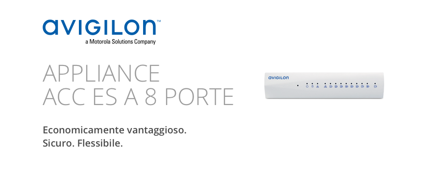 Nuovo Appliance ACC ES 8 porte Avigilon