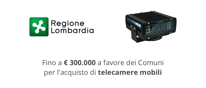 Regione Lombardia: fondi 2018 per l’acquisto di telecamere mobili