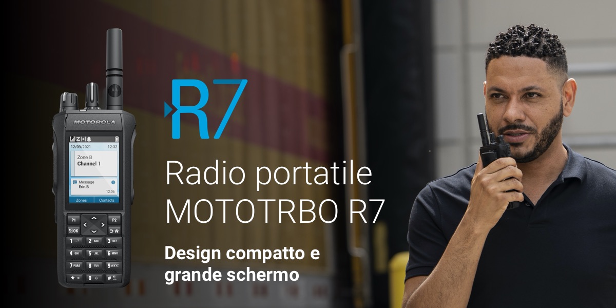 Nuova radio MOTOTRBO R7 in anteprima