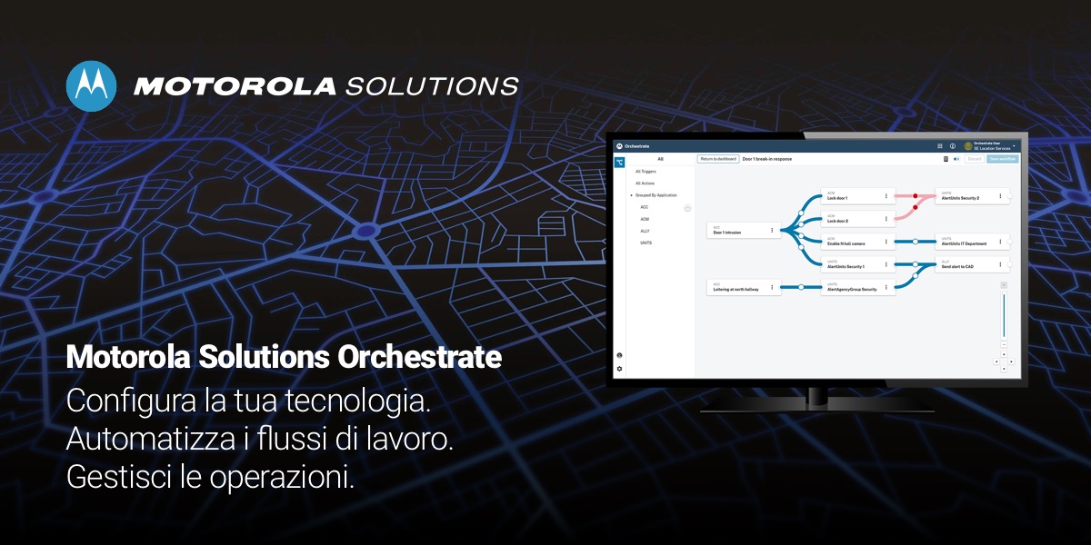 Motorola Solutions reimmagina la sicurezza con Orchestrate