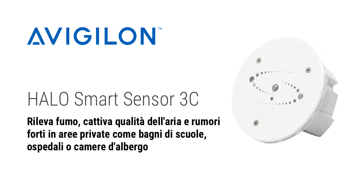 Scopri il sensore intelligente HALO 3C: il nuovo arrivato in casa Avigilon